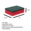 Kitchen Sponges with Scrubber Scourer Heavy Duty - 10pk
