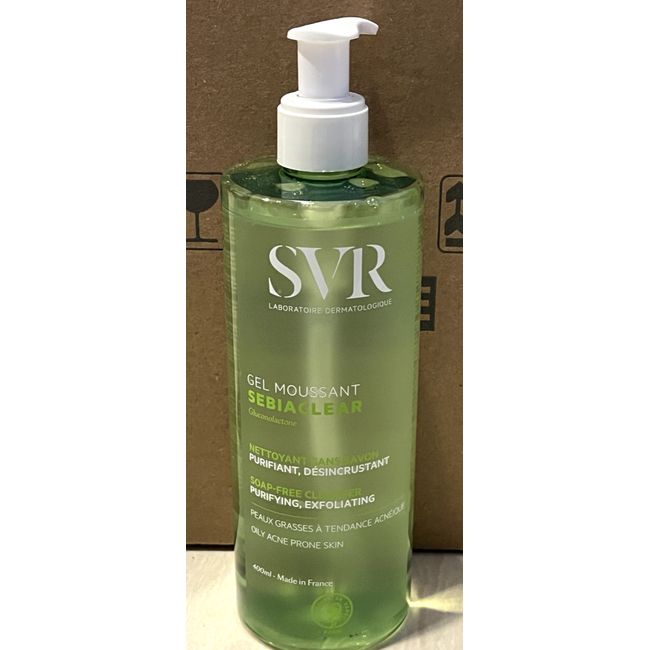 SVR SEBIACLEAR Gel Moussant Purifying Exfoliating Cleanser 400ml Exp.06/2025