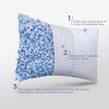 Adjustable Cooling Shredded Memory Foam Pillows King Size Set of 2 - Temperature
