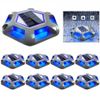 T-SUN 8Pcs Blue Solar Deck Lights Driveway Dock Garden LED Light Step Lights