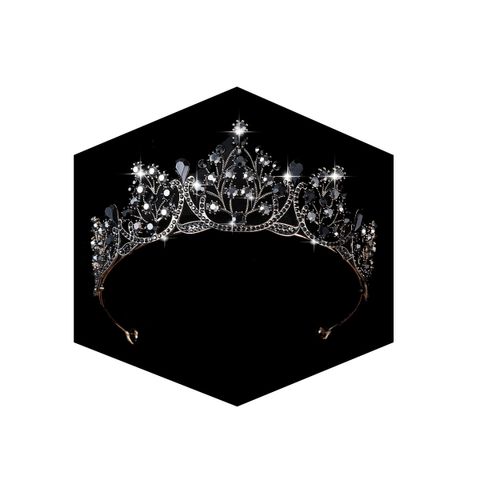 Kamirola Crystal Princess Crown Tiaras for Women and Girls,Crystal Headbands for Bridal Halloween Costume and Birthday Party (KC Gold+Black)…