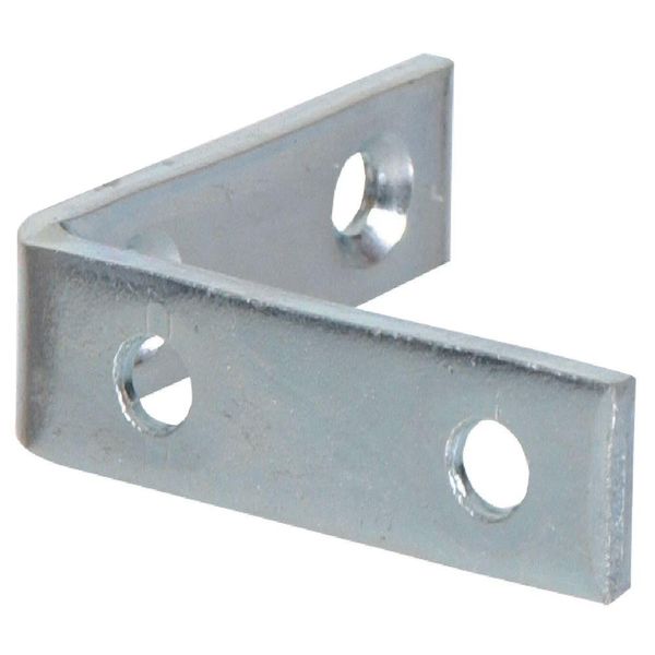 Hardware Essentials Zinc Corner Brace (5" x 1"), 5 Pack