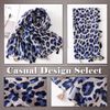 ONE LIMITATION SF007 Women's Stole, Leopard Pattern, Stylish, Large, Casual,
