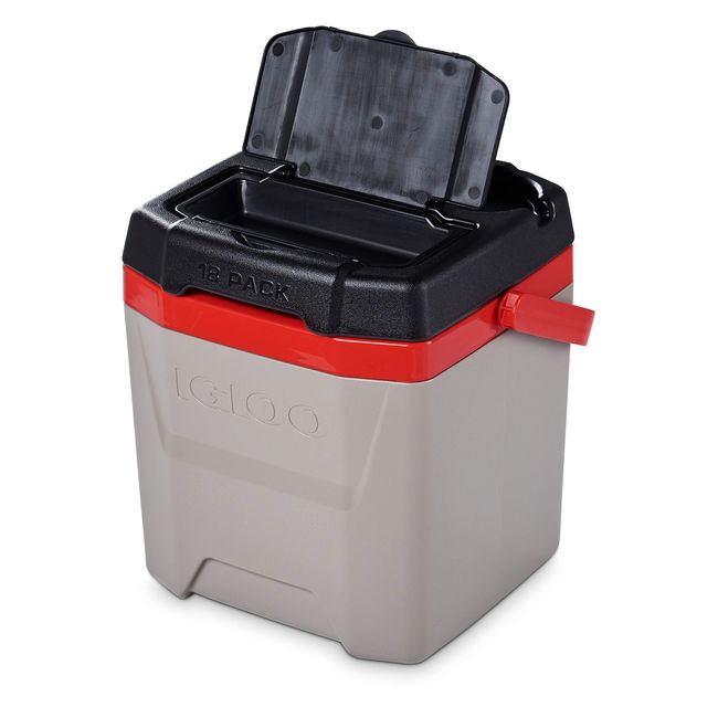 Igloo Quantum Cooler, Sandstone/Blaze Red/Black, 12 quart