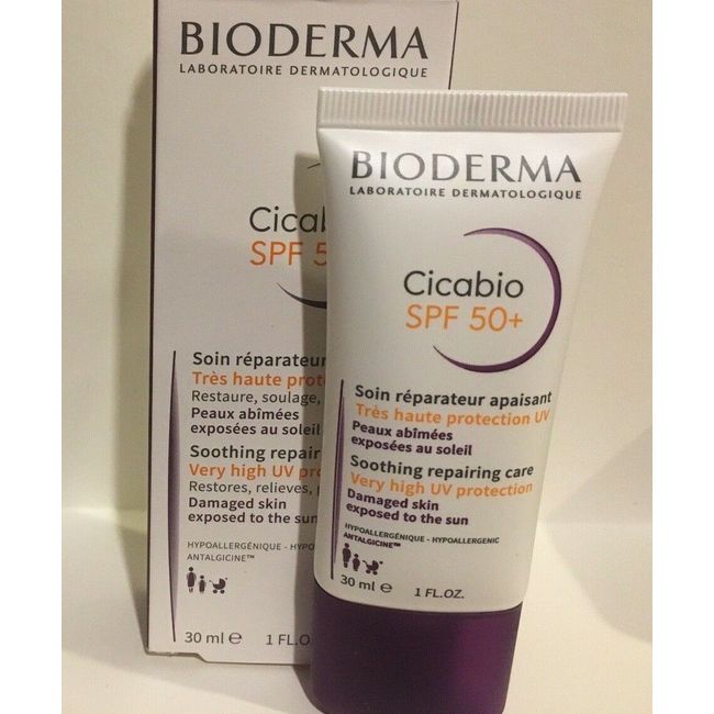 Bioderma Cicabio SPF 50+ Soothing Repairing Care 30ml Exp 12/2024 New