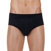 PROTECHDRY - Washable & Reusable Urinary Incontinence Cotton Brief Underwear for men, with Front Absorbent Area (Large, Black)