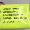 Vivint Security 2GIG-BATT2X Control Panel Extended Battery Pack 2600 mAh Ni-MH