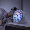 Cander Berlin MNU 1009 S Children's Alarm Clock, Silent, Blue, Learning Clock, Light, Snooze Function, Low Noise