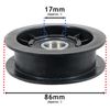 Spares2go Flat Idler Pulley for Mountfield Lawnmower Tractor