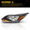 Fit For 2012 2013 2014 Ford Focus Black Headlights Lamp Assembly Left Right Side