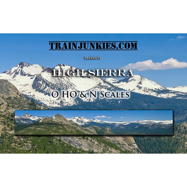 High Sierra Model Railroad Backdrop (O Scale)