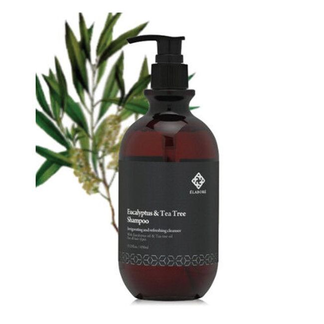 [ELABORE] Eucalyptus & Tea Tree Shampoo  [15.21fl.oz/450ml]