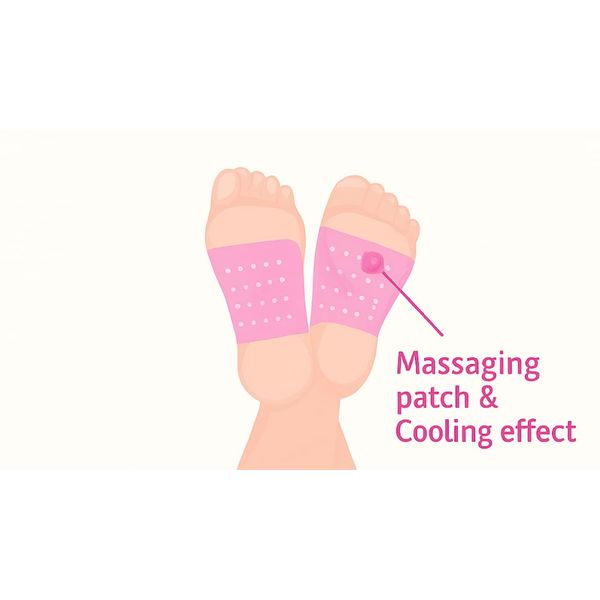Foot Cooling Acupressure Patch – 4 Sheets | Refreshing Foot Sheet with Pressure Nodes (3)