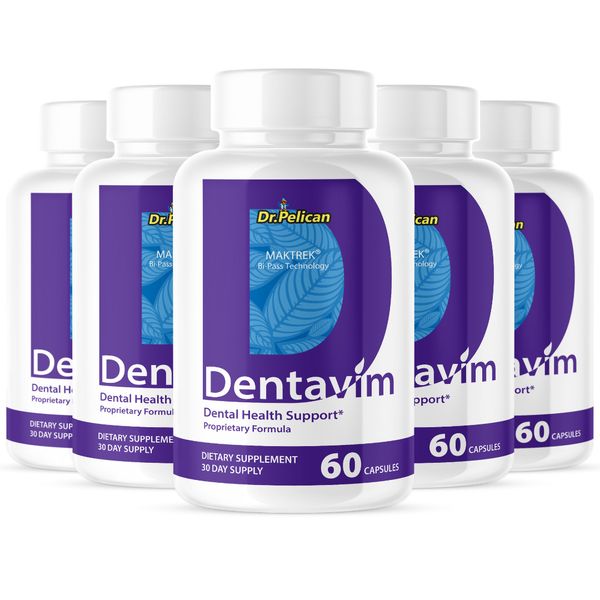 Dentavim- Oral Support- 5 Bottles- 300 Capsules