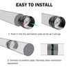 6 Inch Draft Blocker Backdraft Damper Duct Draft Stopper One-Way Airflow Ducting Insert Backflow Preventer Inline Fan Vent Deflector - Black