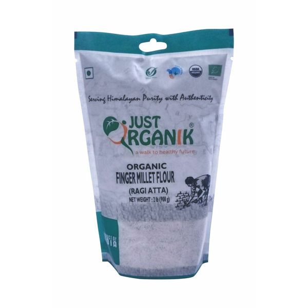 Organic Finger Millet Flour, Raagi Atta, 2 LB