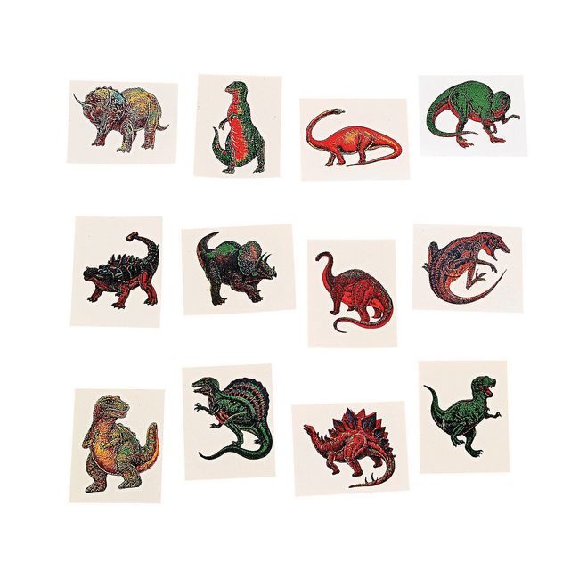 DINOSAUR TATTOOS (6DZ) - Apparel Accessories - 72 Pieces