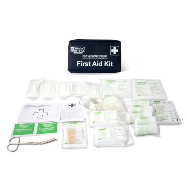 Click - German Vehicle First AID KIT DIN 13164 in Travel Bag -