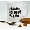 Hippowarehouse Crazy Octopus Lady Printed Mug Cup Ceramic 10oz