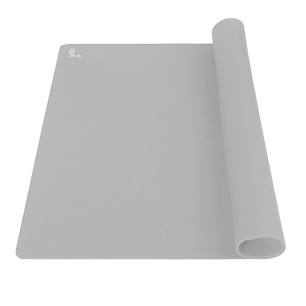 SUPER KITCHEN Non-Stick & Non-Slip Silicone Baking Mat, Large Silicone Rolling Mat, Baking Mat for Fondant, Pastry & Pizza