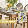Kabwea Lemon Summer Table Runner, Tablecloth, Summer Decor Indoors, Table Decoration (183*33cm)