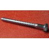 Zinc Hex Head Lag Screw 9/16 Hex Size 3/8 Thread x 4.0" Length, 25 pcs