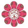 CafePress Peace Flower Affection Flask 7 oz Stainless Steel Drinking Flask