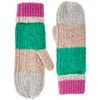 PIECES Women's Pcpyron Structured Mittens Bc, Parakeet/Pattern: Block Stripes, One Size