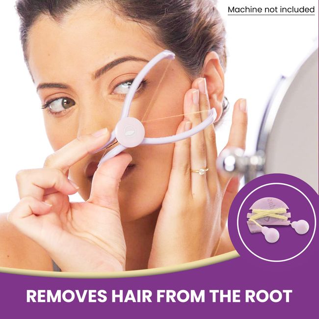 Facial Body Hair Removal Slique Remover Epilator Threading Threader Beauty  Tool For Women