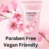Cherry Blossom Facial Cleanser - Moisturizing & Repairing Deep Face Wash for Sof