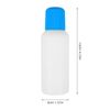 SOLUSTRE Pack of 6 Squarepants Applicator Bottles Liquid Bottle Reusable Sponge Applicator Bottle Empty Container 100 ml