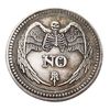 Yes No Challenge Coin Decision Maker Divination Coin(Silver)