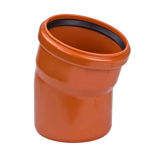 MAGNAPLAST PVC-U Bogen DN 110 15° Orange 1 Stk