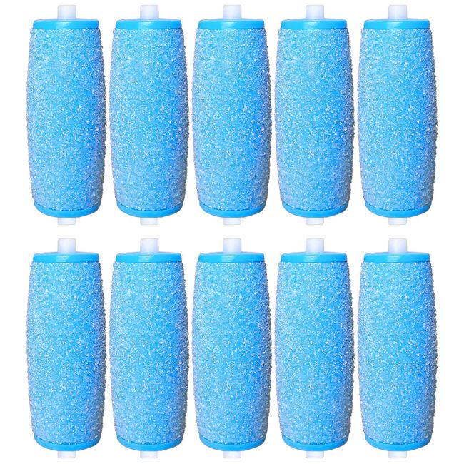 Hsthe Sea 10er Pack Extra Grob Mineral Ersatzrollen Scholl Velvet Smooth Pedi Ersatzrollenkopf Nachfüllpackungen für Scholl Velvet Smooth Hornhautentferner Nachfüllrollen, Schwarz