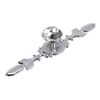 BSTKEY 10 Pack Crystal Drawer Knobs with Silver Plate - Diamond Shape Cabinet Drawer Knob Drawer Pull Handle Cupboard Wardrobe Drawer Pull Handle Furniture Knobs with Screws (170mm)
