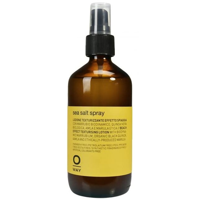 0way Sea Salt Spray for Hair, Made in Italy, Biodynamic Ingredients - Creates Beach Effect, Texturizing Lotion (8.1 oz)