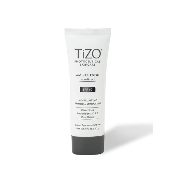 TIZO Photoceuticals Am Replenish Non-tinted Facial Mineral Sunscreen SPF 40, 1.75 oz