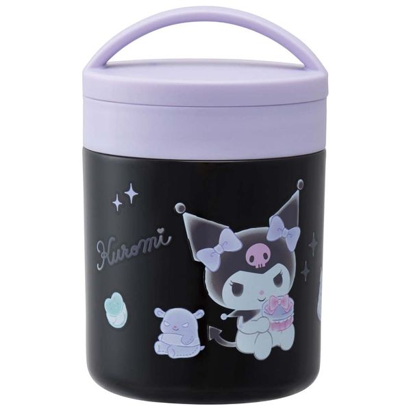 Skater LJFC3AG-A Antibacterial Insulated Soup Jar, Soup Pot, 10.1 fl oz (300 ml), Kuromi, Kawaii, Sanrio