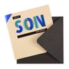 Hallmark Birthday Card For Son- Contemporary Embossed Text Design