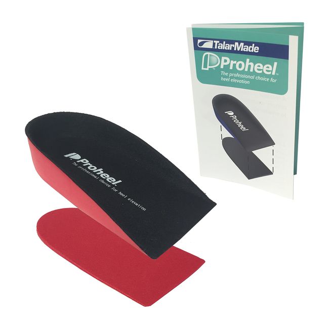 Talarmade ProHeel Orthotic Robust EVA Cup Insole Foot Heel Lift Elevator Aid - Size (M UK6-9) High Density 12mm Degree Lift