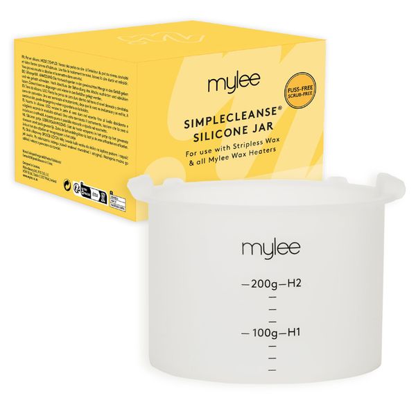 Mylee Wax Silicone Jar, Wax Heater Pot, Wax warmer Liner Container for Soft Warm Wax or Hard Stripless Wax Beads (Jar Only, Wax Heater Not Included)