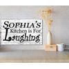 Custom Kitchen Is For Laughing Sign - Solid Wood