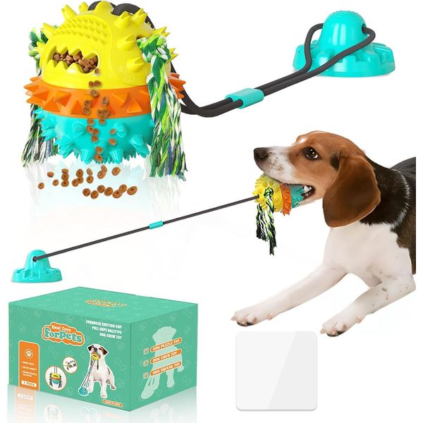 LIPEND DOG TOYS FOR AGGRESSIVE CHEWERS INTERACTIVE INDESTRUCTIBLE PUZZLE
