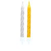 Amscan 551760 10 Birthday Candles Gold/Silver