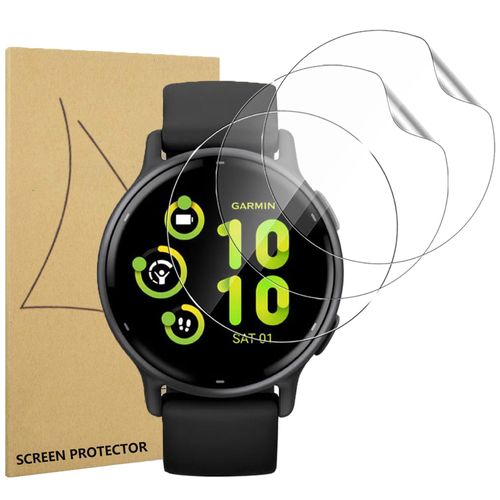 Suoman 6-Pack for Garmin vivoactive 6 Screen Protector, Charger Port + TPU High Definition Clear Protective Film