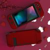 eXtremeRate PlayVital Back Cover for Nintendo Switch Console, NS Joycon Handheld Controller Separable Protector Hard Shell, Customized Dockable Protective Case for Nintendo Switch - Scarlet Red