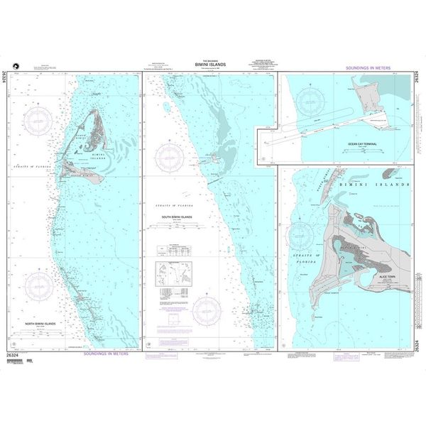 NGA Chart 26324: Bimini Islands Panels: A. North Bimini Islands