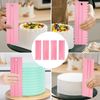 12 Pcs Adjustable Cake Smoother Set, Plastic Cake Decorating Tools Comb and Dough Scrapers for Baking Pastries