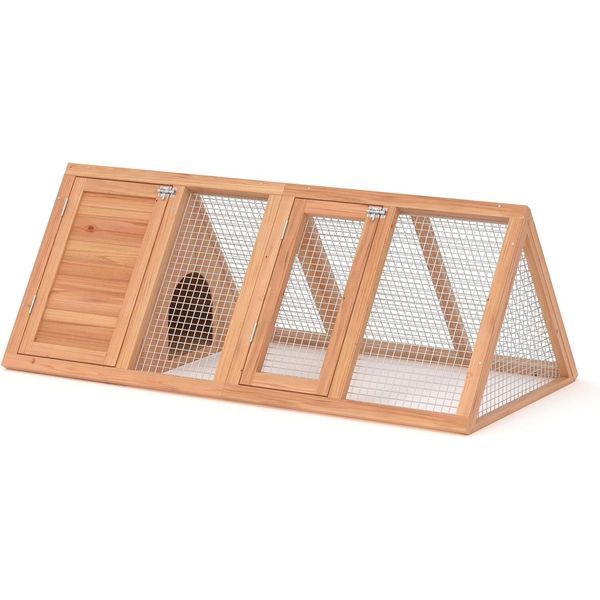 GOJOOASIS Chicken Coop for 2 Chickens Small Rabbit Hutch Quail Coop Wooden