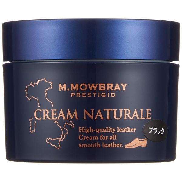 M Mowbray Prestige Shoe Care, Shoe Polish, Nutrition, Retention, Supplemental Color, Glossy Cream, Natural Ingredients, Cream Naturale, Black